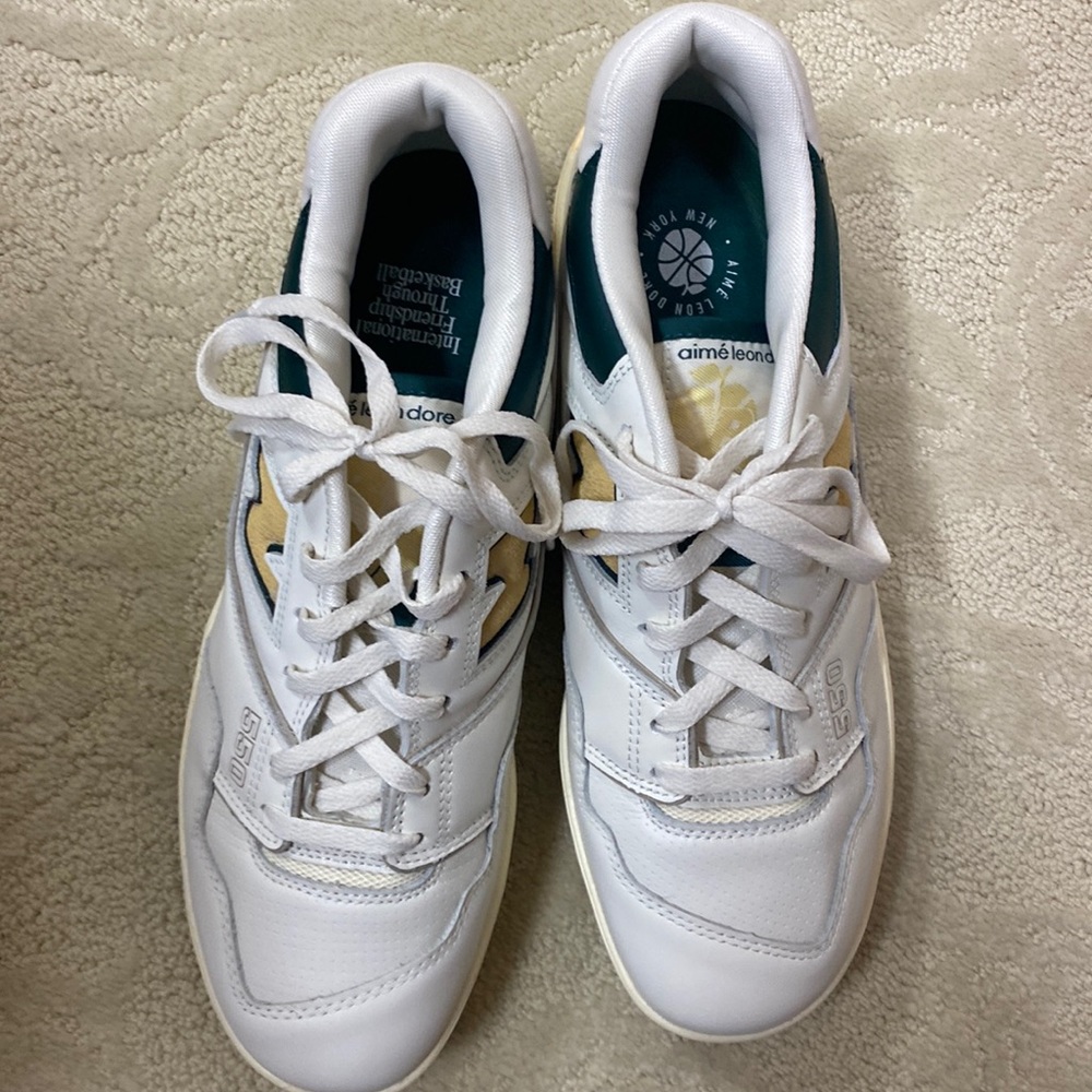 Aime Leon Dore New Balance 550 Mens Sneakers 
10 1/2D White Green